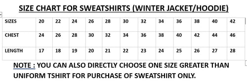 Shirt Size Chart