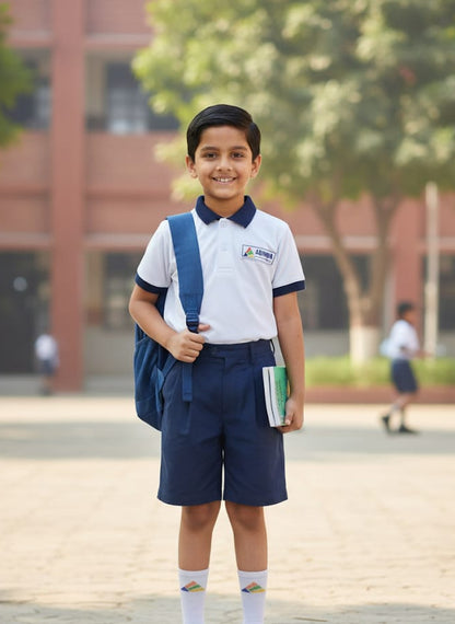 Denim Half Pant (Adhira School)